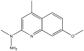 1-(7-methoxy-4-methylquinolin-2-yl)-1-methylhydrazine Struktur