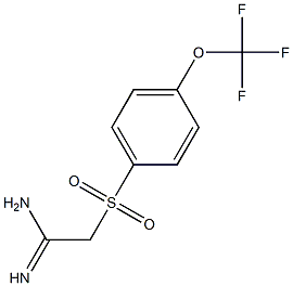 2-(4-(trifluoromethoxy)phenylsulfonyl)acetamidine Struktur