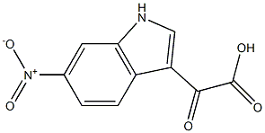 2-(6-nitro-1H-indol-3-yl)-2-oxoacetic acid Struktur