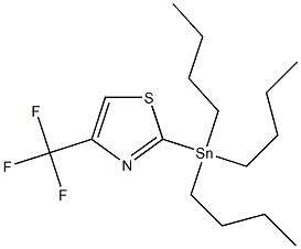 2-(tributylstannyl)-4-(trifluoromethyl)thiazole Struktur