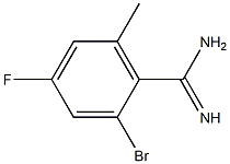 2-bromo-4-fluoro-6-methylbenzamidine Struktur