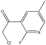 2-chloro-1-(2-fluoro-5-methylpyridin-3-yl)ethanone Struktur