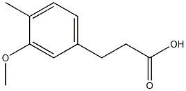 3-(3-methoxy-4-methylphenyl)propanoic acid Struktur