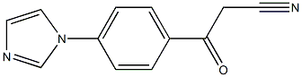 3-(4-(1H-imidazol-1-yl)phenyl)-3-oxopropanenitrile Struktur