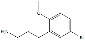 3-(5-bromo-2-methoxy-phenyl)propylamine Struktur