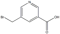 5-(bromomethyl)pyridine-3-carboxylic acid Struktur