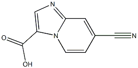 7-cyanoimidazo[1,2-a]pyridine-3-carboxylic acid Struktur