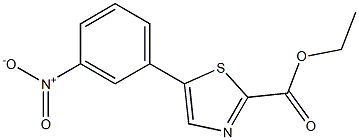 ethyl 5-(3-nitrophenyl)thiazole-2-carboxylate Struktur