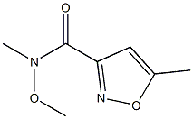 N-methoxy-N,5-dimethylisoxazole-3-carboxamide Struktur