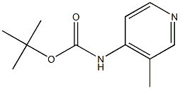 tert-butyl 3-methylpyridin-4-ylcarbamate Struktur