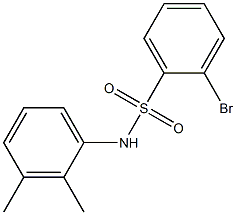 2-Bromo-N-(2,3-dimethylphenyl)benzenesulphonamide Struktur