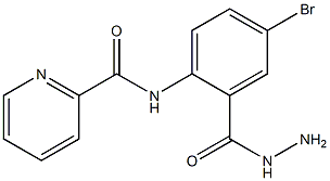 5-bromo-2-(picolinamido) benzohydrazide Struktur