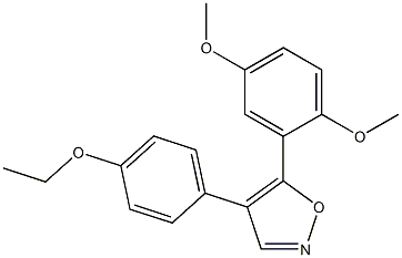 5-(2,5-dimethoxyphenyl)-4-(4-ethoxyphenyl)isoxazole Struktur