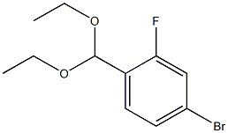 4-Bromo-2-fluorobenzaldehyde diethyl acetal Struktur