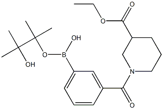 3-[3-Ethoxycarbonyl-1-piperidinylcarbonyl]benzeneboronic acid pinacol ester Struktur