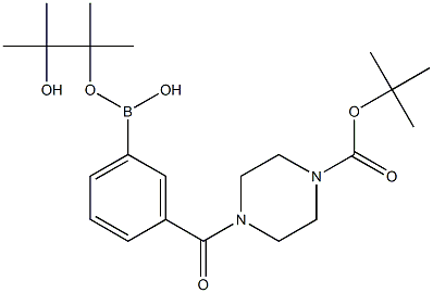 3-(4-Boc-1-piperazinylcarbonyl)benzeneboronic acid pinacol ester Struktur