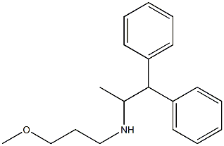 (1,1-diphenylpropan-2-yl)(3-methoxypropyl)amine Struktur