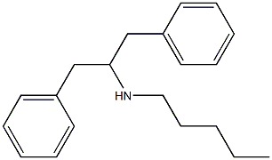 (1,3-diphenylpropan-2-yl)(pentyl)amine Struktur