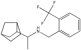 (1-{bicyclo[2.2.1]heptan-2-yl}ethyl)({[2-(trifluoromethyl)phenyl]methyl})amine Struktur