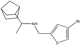 (1-{bicyclo[2.2.1]heptan-2-yl}ethyl)[(4-bromothiophen-2-yl)methyl]amine Struktur