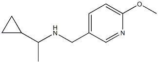 (1-cyclopropylethyl)[(6-methoxypyridin-3-yl)methyl]amine Struktur