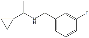 (1-cyclopropylethyl)[1-(3-fluorophenyl)ethyl]amine Struktur