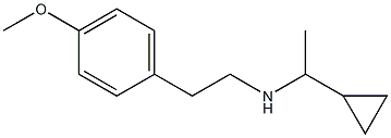 (1-cyclopropylethyl)[2-(4-methoxyphenyl)ethyl]amine Struktur