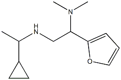 (1-cyclopropylethyl)[2-(dimethylamino)-2-(furan-2-yl)ethyl]amine Struktur