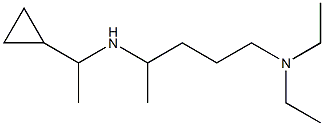 (1-cyclopropylethyl)[5-(diethylamino)pentan-2-yl]amine Struktur