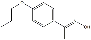 (1E)-1-(4-propoxyphenyl)ethanone oxime Struktur