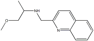 (1-methoxypropan-2-yl)(quinolin-2-ylmethyl)amine Struktur