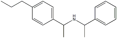 (1-phenylethyl)[1-(4-propylphenyl)ethyl]amine Struktur