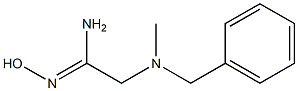 (1Z)-2-[benzyl(methyl)amino]-N'-hydroxyethanimidamide Struktur