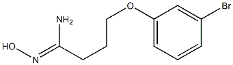 (1Z)-4-(3-bromophenoxy)-N'-hydroxybutanimidamide Struktur