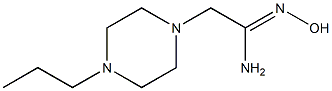 (1Z)-N'-hydroxy-2-(4-propylpiperazin-1-yl)ethanimidamide Struktur