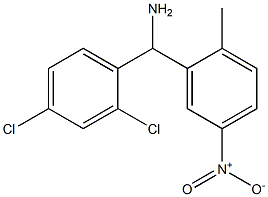 (2,4-dichlorophenyl)(2-methyl-5-nitrophenyl)methanamine Struktur