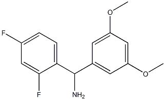 (2,4-difluorophenyl)(3,5-dimethoxyphenyl)methanamine Struktur