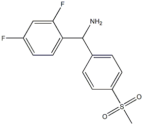 (2,4-difluorophenyl)(4-methanesulfonylphenyl)methanamine Struktur