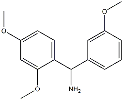 (2,4-dimethoxyphenyl)(3-methoxyphenyl)methanamine Struktur