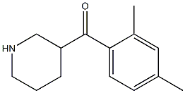 (2,4-dimethylphenyl)(piperidin-3-yl)methanone Struktur