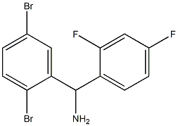 (2,5-dibromophenyl)(2,4-difluorophenyl)methanamine Struktur