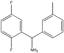 (2,5-difluorophenyl)(3-methylphenyl)methanamine Struktur