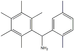 (2,5-dimethylphenyl)(2,3,4,5,6-pentamethylphenyl)methanamine Struktur