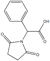 (2,5-dioxopyrrolidin-1-yl)(phenyl)acetic acid Struktur