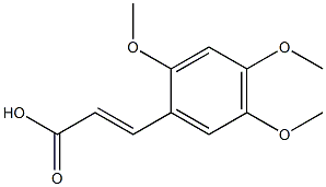 (2E)-3-(2,4,5-trimethoxyphenyl)prop-2-enoic acid Struktur