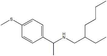 (2-ethylhexyl)({1-[4-(methylsulfanyl)phenyl]ethyl})amine Struktur