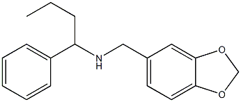 (2H-1,3-benzodioxol-5-ylmethyl)(1-phenylbutyl)amine Struktur