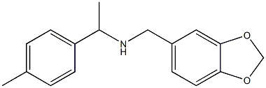 (2H-1,3-benzodioxol-5-ylmethyl)[1-(4-methylphenyl)ethyl]amine Struktur