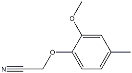 (2-methoxy-4-methylphenoxy)acetonitrile Struktur