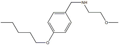 (2-methoxyethyl)({[4-(pentyloxy)phenyl]methyl})amine Struktur